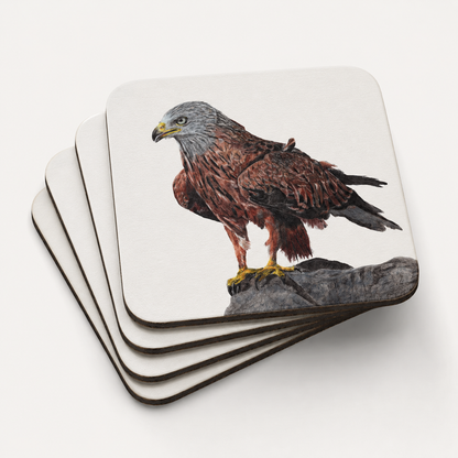 Red Kite Coaster Set – British Bird of Prey Art