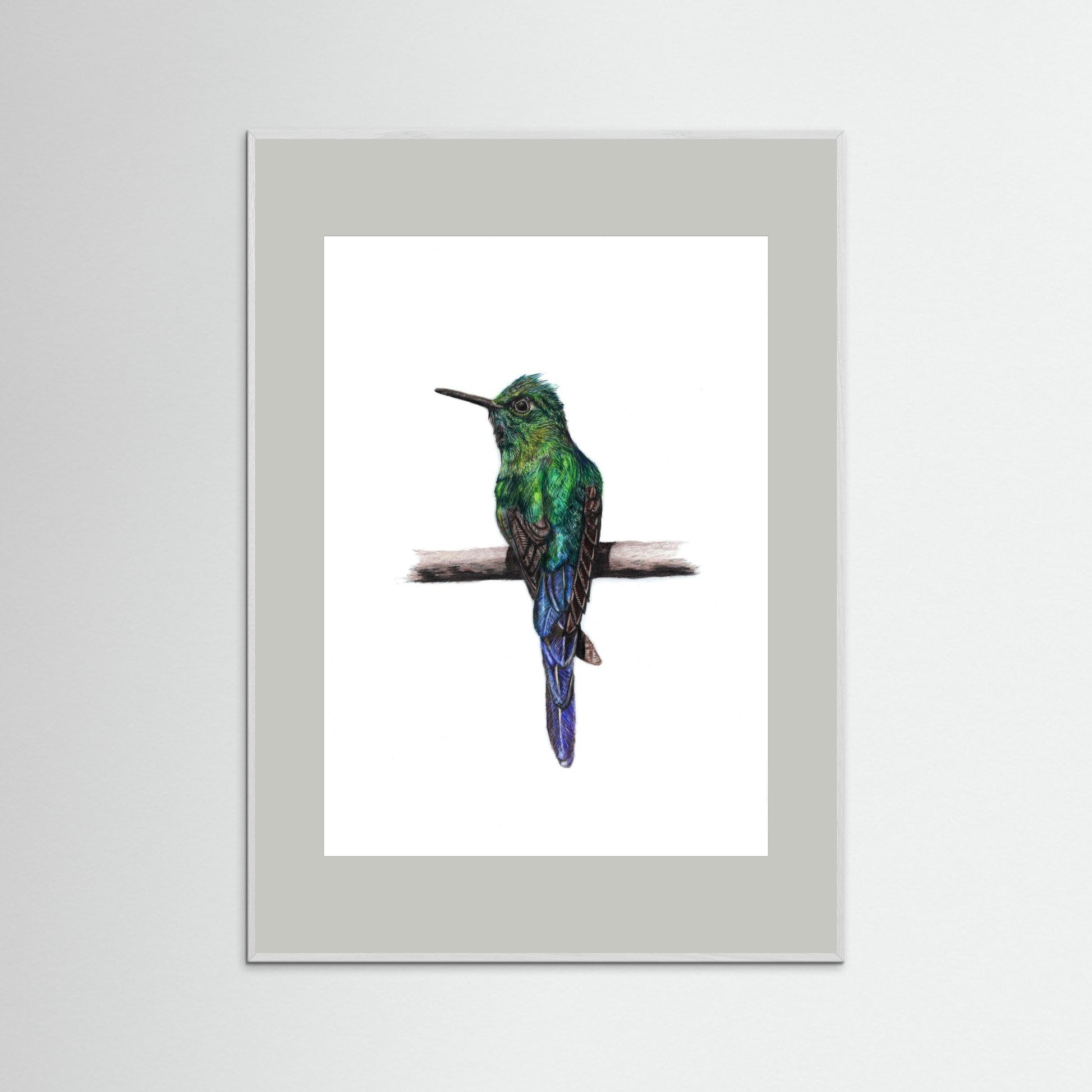 Hummingbird Art Print | Wildlife Wall Art for Nature Lovers