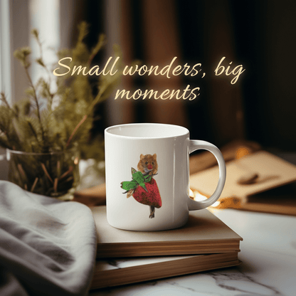 Text overlay with harvest mouse quote