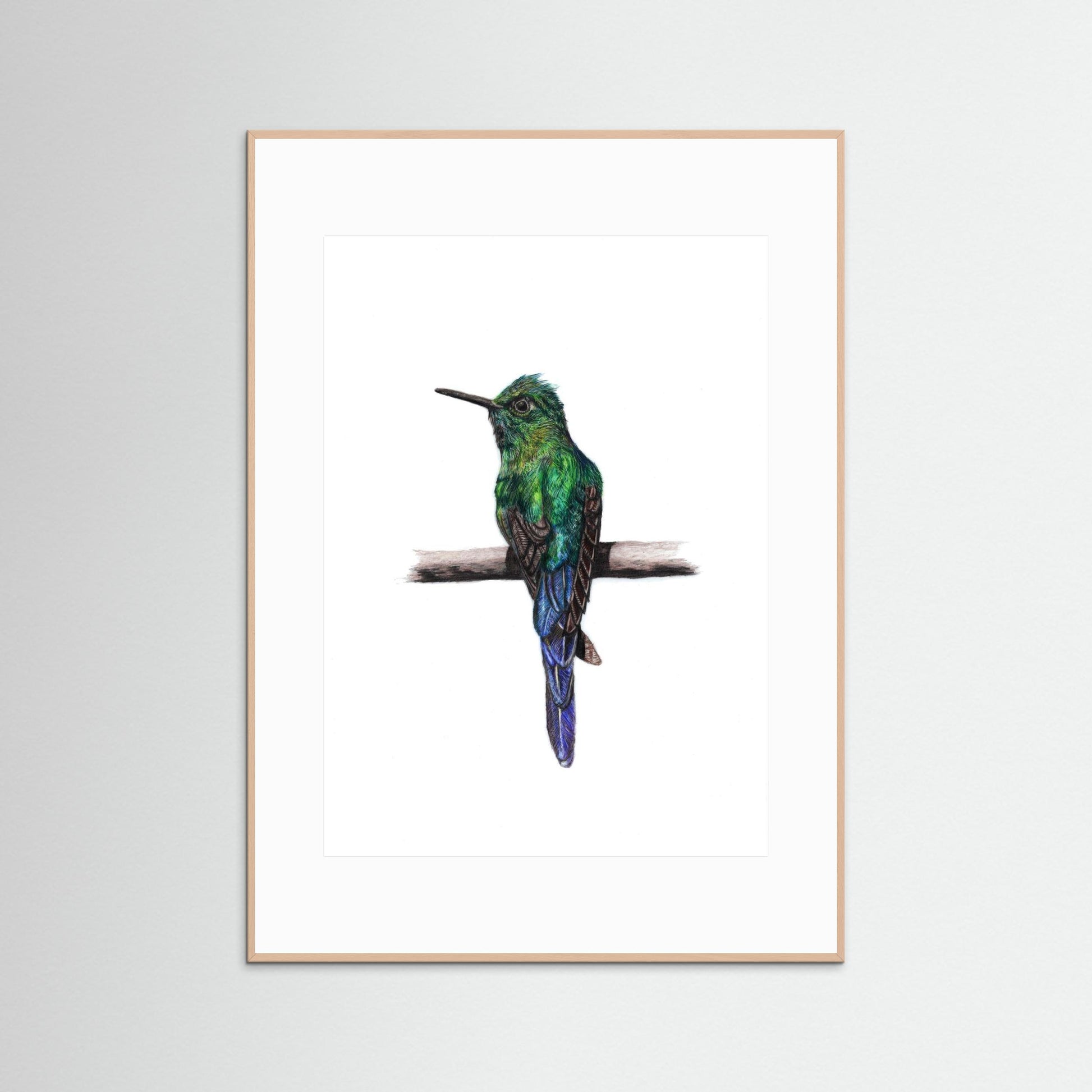 Hummingbird Art Print | Wildlife Wall Art for Nature Lovers